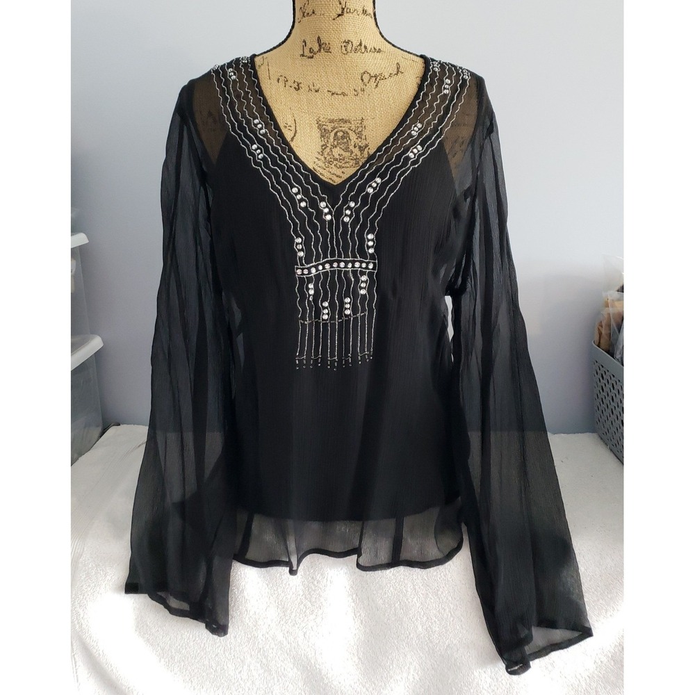 John Paul Richard Womens 2 piece‎ blouse set. Size Medium